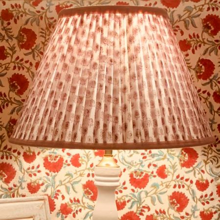 Pink Paisley Empire Lampshade Large Size
